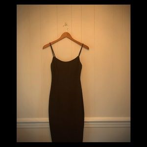Black Body Con Midi Dress. EUC
